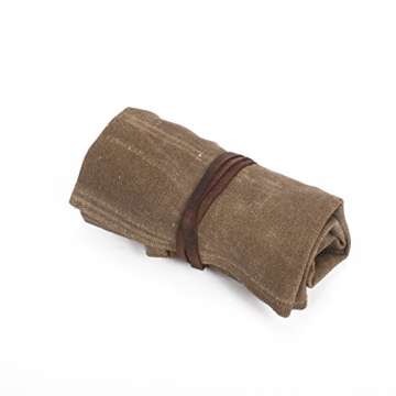 HERSENT Waxed Canvas Watch Roll for Travel & Gifts