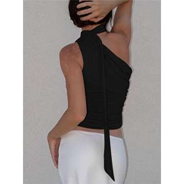 Women Sexy Y2k Tube Top Ruffle Frill Halter Neck Off Shoulder Backless 3DFlower Tank Crop Top Fairy Retro Streetwear