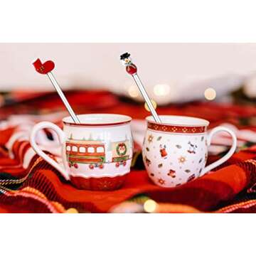 Sonny Brook Hams, 4 Pieces Christmas Glass Swizzle Stick Mixing Cocktail Whiskey Drink Stir Sticks For Restaurant Bar Home Office (Snowman Series)