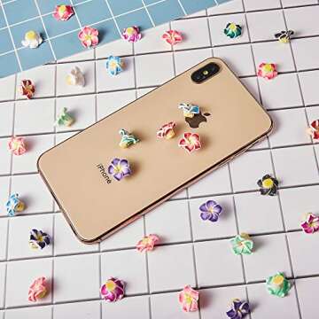 SUNNYCLUE 100Pcs 10 Color Polymer Clay Flower Beads Plumeria Spacer Loose Beads 15x8mm 5 Petal Summer Hawaii Floral Hawaiian Beach Spacer Charm Beads for Jewelry Earring Making Supplies DIY Craft