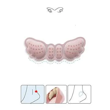 InfantLY Bright 2Pair High Heel Insoles Butterfly Adjust Size Heel Liner Grips Protector Sticker Heel Pad Foot Care Anti Keep Abreast Heel Pads