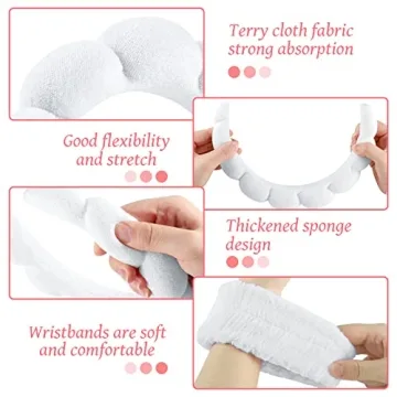 Stylish WSICSE Spa Headband & Wristband Set for All