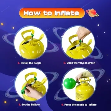 Hotwhip 13L Helium Tank Fills 50 Balloons Easily