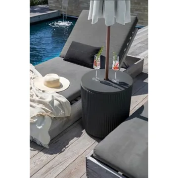 Veradek Umbrella Side Table with Durable Design for Outdoor Use