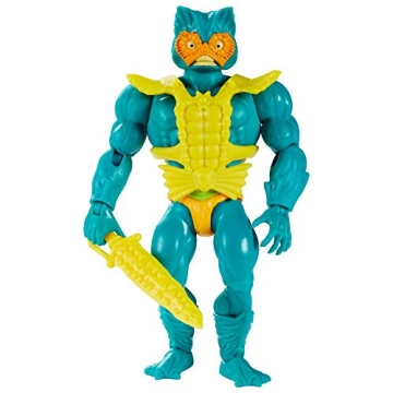 Masters of the Universe Origins Mer-Man 5.5-in Action Figure, Battle Figure for Storytelling Play an...