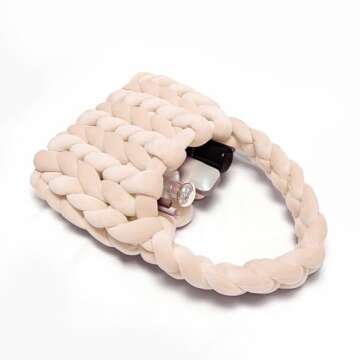 WKLOUYHE Handmade Woven Handbag for Trendy Women