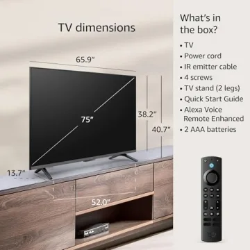 Amazon Fire TV 75" Omni Series - 4K Smart TV with Alexa