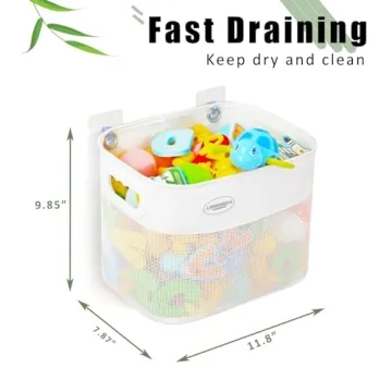 Ligereza Quick Scoop Baby Mesh Bath Toy Storage 2X Capacity