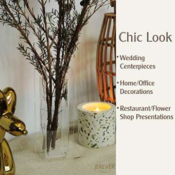 Acrylic Vase, Wedding Centerpieces, Home Decorations, Arch Shape Vase Modern Design (Iridescent)