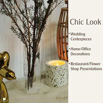 Acrylic Vase, Wedding Centerpieces, Home Decorations, Arch Shape Vase Modern Design (Iridescent)