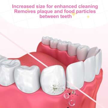 Baderke 6 Pack Dental Floss for Adults 30 M Waxed Oral Care Dental Floss for Family Pack Travel Teeth and Gum Protection Effective Plaque Removal, Shred Resistant, Slides Smoothly (Pink)