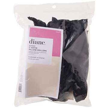 Diane 1-Inch Satin Pillow Rollers for Damage-Free Curls