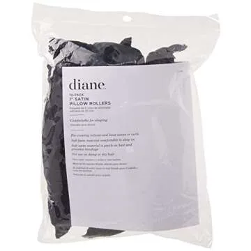 Diane 1-Inch Satin Pillow Rollers for Damage-Free Curls