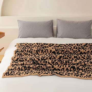 Ultra Soft Leopard Throw Blanket - Stylish & Cozy