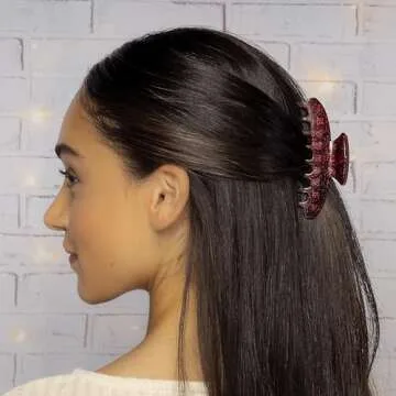 Scunci by Conair 6pk Claw Clips - hair accessories for girls and women - teen girl gifts trendy stuff - for all hair types - Assorted Colors and Sizes