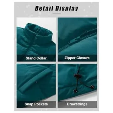 Stylish Water-Resistant Women's Puffer Jacket with Pockets