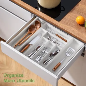Stylish Pipishell Bamboo Drawer Organizer for Any Room