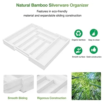 Stylish Pipishell Bamboo Drawer Organizer for Any Room