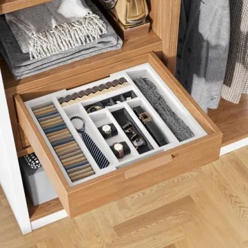 Stylish Pipishell Bamboo Drawer Organizer for Any Room