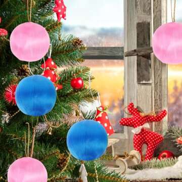 PRETYZOOM 30pcs Satin Balls Christmas Ball Ornaments Multicolored Decor for Holidays