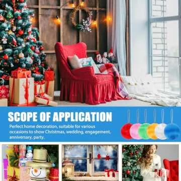 PRETYZOOM 30pcs Colorful Christmas Ball Ornaments