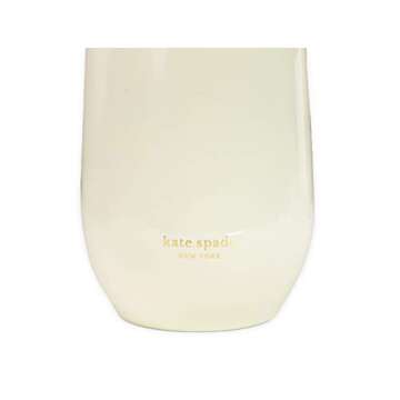 kate spade new york Insulated Bridal Stainless Steel Wine Tumbler, 16 Ounce Double Wall Tumbler for ...