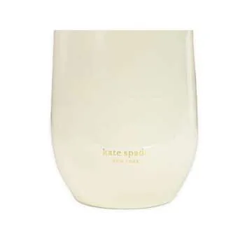 kate spade new york Insulated Bridal Stainless Steel Wine Tumbler, 16 Ounce Double Wall Tumbler for ...