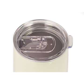 kate spade new york Insulated Bridal Stainless Steel Wine Tumbler, 16 Ounce Double Wall Tumbler for Bride to Be, Stemless Travel Cup with Lid, Miss to Mrs. (White)