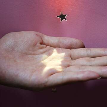 Anjee Blackout Cut Out Stars Curtains for Girls Bedroom Thermal Insulated Light Blocking Window Curtains Drapes for Kids Room Nursery 2 Panels 52 x 63 Inches, Baby Pink