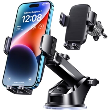 TICILFO Phone Mount for Car - Universal Smartphone Holder with 360° Rotation