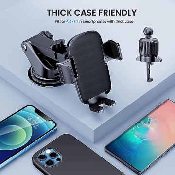 TICILFO Car Phone Mount for All Smartphones - Universal Holder