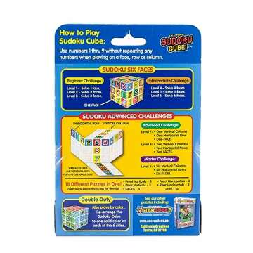Sudoku Cube Portable Puzzle Game for All Ages