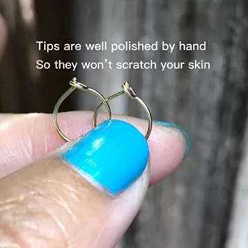 Small Gold Hoop Earrings for Women – 14K Filled Huggie Hoops
