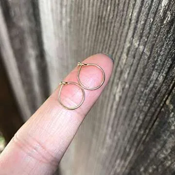 Small Gold Hoop Earrings for Women – 14K Filled Huggie Hoops