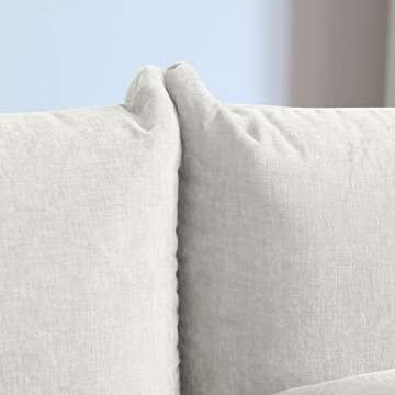 Sdorens Modern Sectional Sofa L Shaped Couch, 3-Seat Sofa with Ottoman for Living Room Apartment Office (103.9 in/Beige)