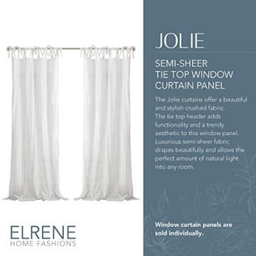 Elegant Elrene Semi-Sheer Window Curtain for All Decor