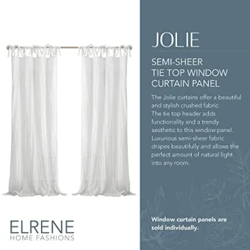 Elegant Elrene Semi-Sheer Window Curtain for All Decor