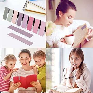 15 Pack Magnetic Bookmark, Magnetic Bookmarks Magnet Page Markers Assorted Book Markers for Book Lovers Teachers Students, Magnetic Page Clip Bookmarks for Men Women Kids, Classic Style