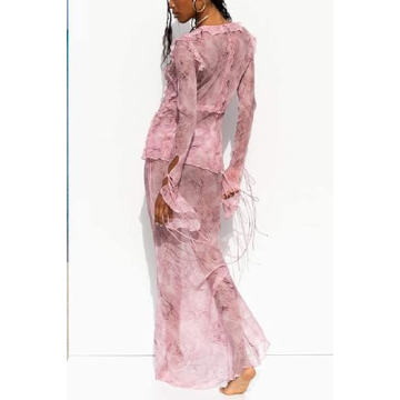 NUFIWI Y2K Ruffles Sexy Two Pieces Skirts Set for Events