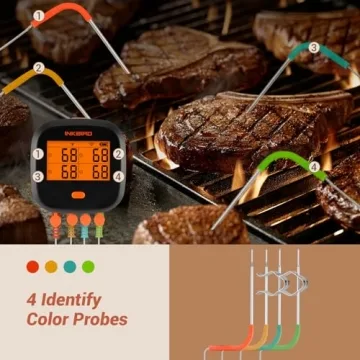 Inkbird WiFi Meat Thermometer IBBQ-4T for Smoker and Oven