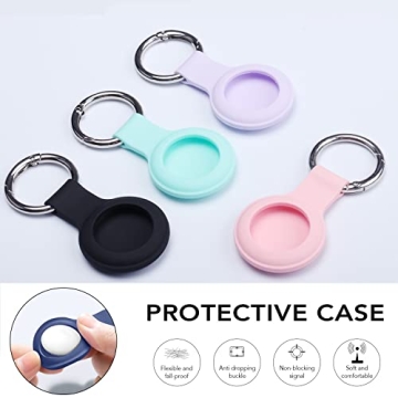 Stylish AirTag Case Keychain Holder - Protect Your AirTags