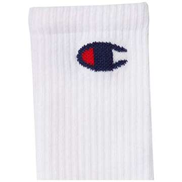 Champion mens Double Dry Moisture Wicking Logo 6 Or 12 Pack Crew Casual Sock, White Ankle C (6 Pack)...
