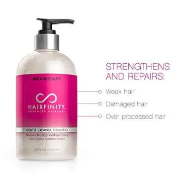 Hairfinity Botanical Oil, Shampoo and Conditioner - Biotin Growth Treatment for Dry Damaged Hair and Scalp for Dry, Curly or Frizzy Hair