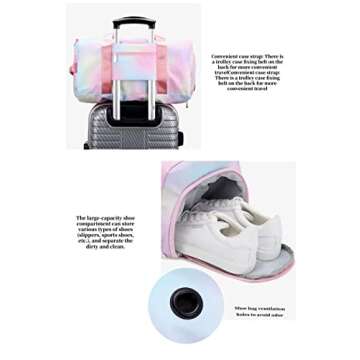 YUBEN Gym Bag - Versatile Wet Dry Sports Bag