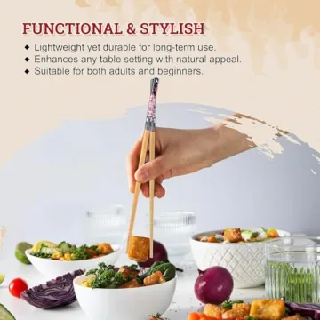 52USA Bamboo Chopsticks Gift Set - Eco-Friendly & Reusable