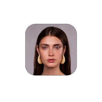 Qyalie Extra Large Gold Drop Earrings for Bold Style