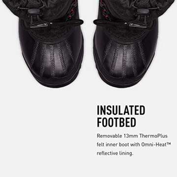 Sorel Women's Glacier XT Boot,Black/Red Quartz,9 M US