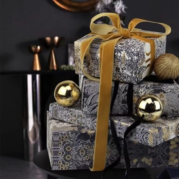 XMRIBBON Copper Velvet Ribbon Single Faced, 1 1/2 Inch by 10 Yards Spool