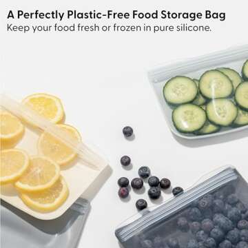 W&P Porter Silicone Reusable Storage Bag - Stylish and Eco-Friendly Food Storage