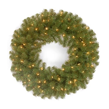 Pre-Lit National Tree Company Christmas Wreath - 24in